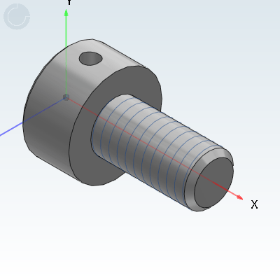 Hexagonal socket head screw with stop hole anti loosening type