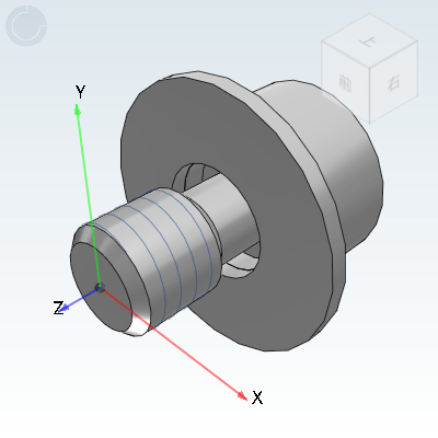 Hexagon socket head combination screw with spring washer and flat washer