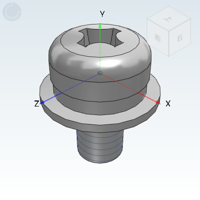 Cross pan head combination screw