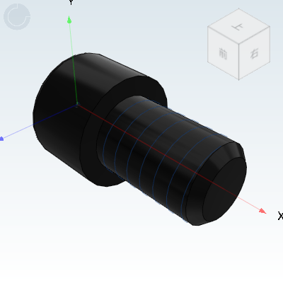 Cylindrical head screw