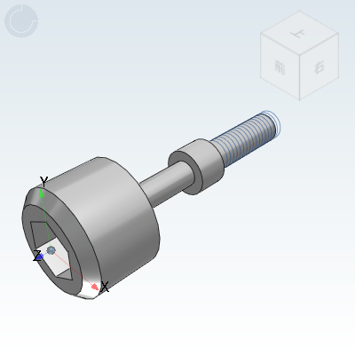 Fine tuning components, adjusting bolts, economical type, hexagonal knurled knob type