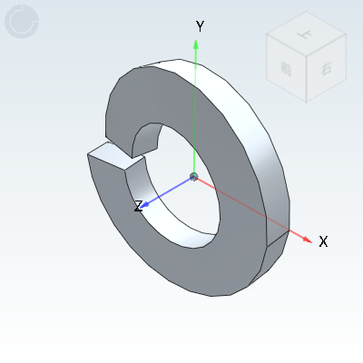 Standard spring washer