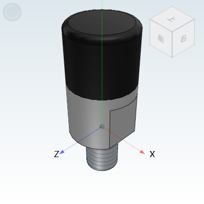 Cylindrical head stopper fixing seat/External thread type/Internal thread type