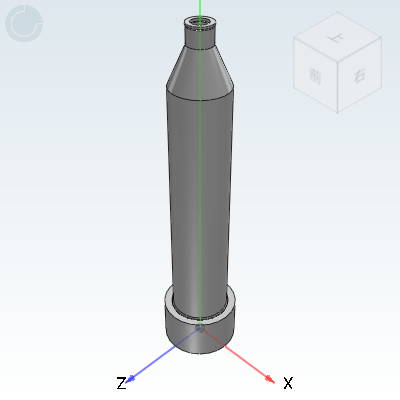 Dispensing syringe, round mouth type