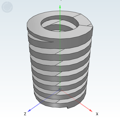 Rectangular spring ▪ Low pressure compression spring (brown)