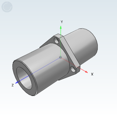 Welded flange linear bearing, precision type, intermediate type, double lining type