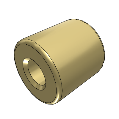 Nut material for 30 degree trapezoidal lead screw: brass straight rod type