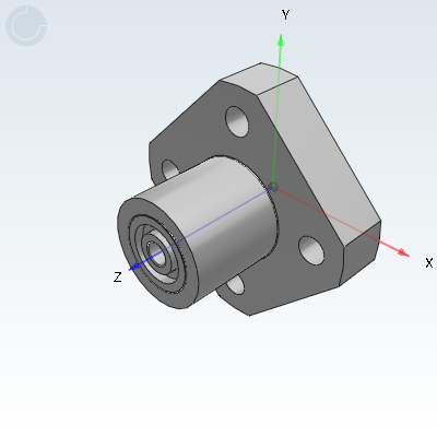 Bearing with seat/Double bearing flange type/L size designation type without retaining ring