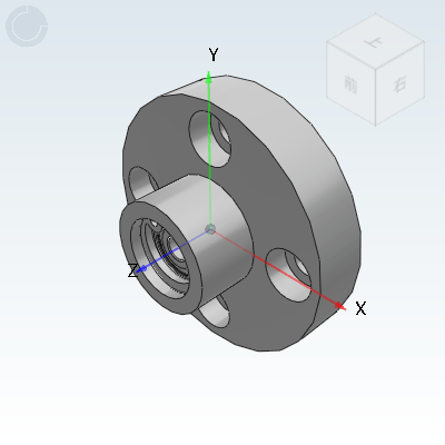 Bearing with seat/Double bearing guided flange type/L size designated type with retaining ring