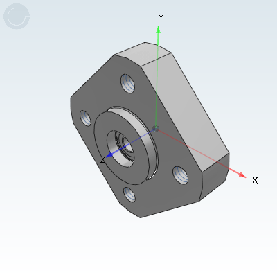 Economic type with seat bearing and retaining ring type guided flange type
