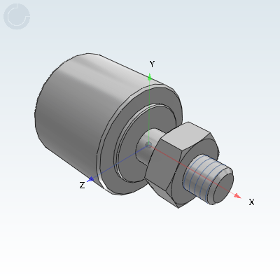 Guiding follower, cylindrical type, hexagonal hole type