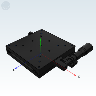 Manual displacement table, micrometer feed type, X-axis, linear ball guide type/XY axis, linear ball guide type, standard type