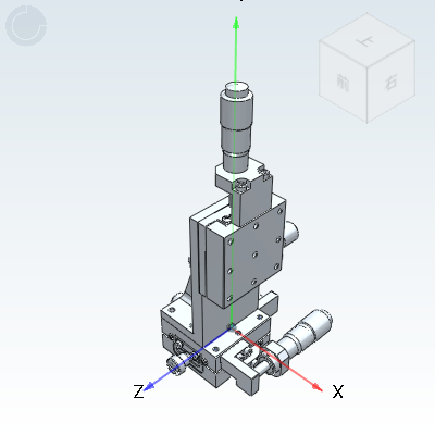 Linear ball guided manual stage Precision type Micrometer feed type XYZ axis Thin type