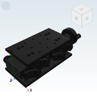 Double scissors fast lifting manual displacement table/Horizontal Z axis/Precision type/Screw drive type