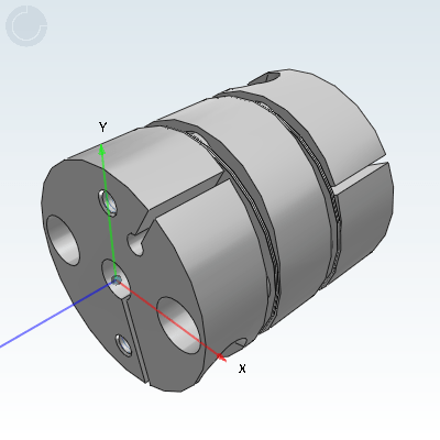 膜片式联轴器·双膜片·高刚性高扭矩·铝合金·螺钉夹紧型