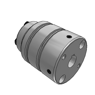 Diaphragm keyless coupling ?¡è single diaphragm