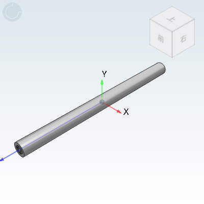 Roller straight cylindrical unlined bearing long piping type