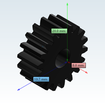 Ground spur gear Module 1.0/1.5/2.0/2.5/3.0 Pressure angle 20°