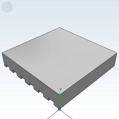 橡胶减震块•单面横纹•非污染性氯丁橡胶/天然橡胶