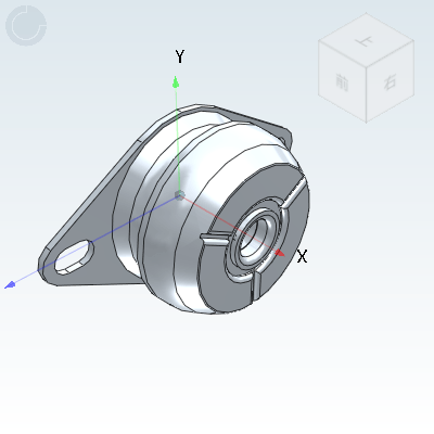 Bell-type shock absorbing seat Female thread fixing plate Standard type