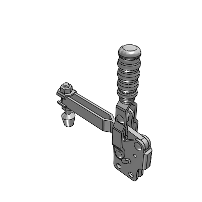 Quick clamp. Straight base. Vertical compression