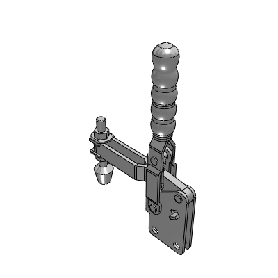 Quick clamp. Straight base. Vertical compression