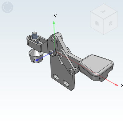 Quick clamp horizontal compression type straight base