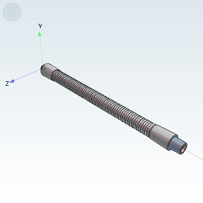 Universal nozzle spray shape: single point curved pipe type