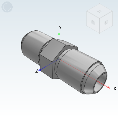 74 ° cone flared sealing transition joint American JIC thread · external thread