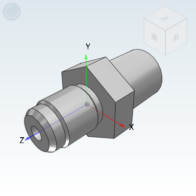 74 ° cone flared sealing transition joint, one end American JIC thread, one end American NPT · external thread