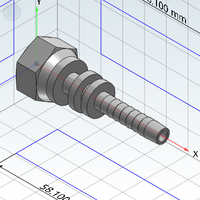 Buckle type hose connector · Metric thread · 24 ° outer cone face O-ring seal