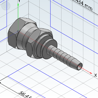 Crimp Hose Fitting · Japanese Inch Thread · 60° Internal Cone Seal