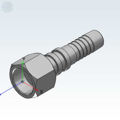 Internal locking hose joint British pipe thread 60 ° outer cone sealing