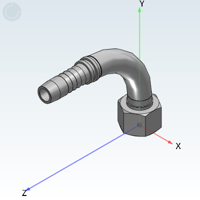Internal locking hose joint British pipe thread 60 ° outer cone sealing