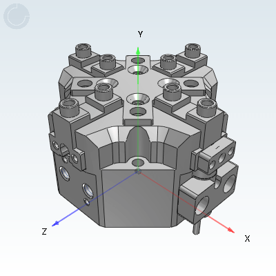 Powerful robotic arm · Cylinder diameter 33/42/55 · Powerful four finger gripper