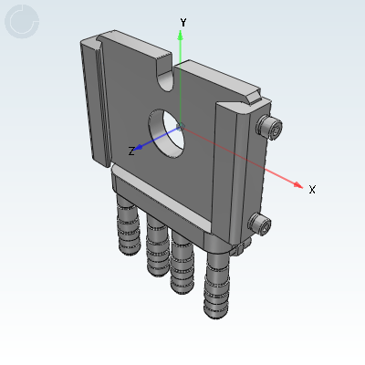Robot quick change module · Manual switching · Square shape