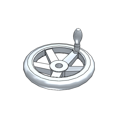 手轮·固定手柄型·五幅条圆轮缘手轮