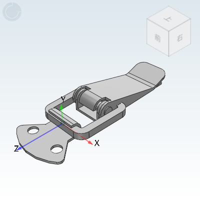 Economical buckle, light load type, flat mouth type