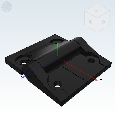 Flat torque butterfly hinge, square type, damping type, arbitrary angle positioning type, circular hole type
