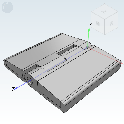 Zinc alloy butterfly hinge flat symmetrical type