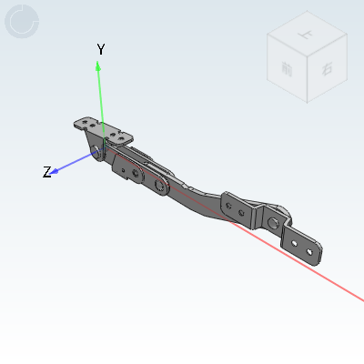 手动式带锁扣旋转撑杆 重型门用 四点共线固定