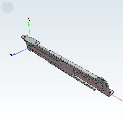 Automatic locking type telescopic support rod with safety lock mechanism, fixed at two points for heavy-duty doors