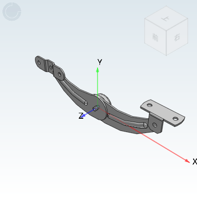 Automatic locking type rotating strut, suitable for left and right use, ordinary door use, two-point fixation, with damping arc type