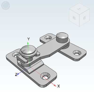 Rotating buckle for medium-sized doors, vertical and horizontal type