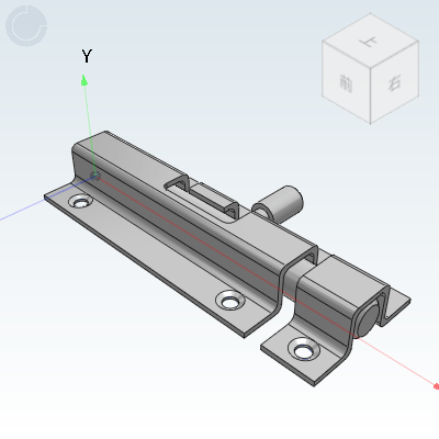 滑动式圆形插销·中程距离·带弹簧装置·左右区分型