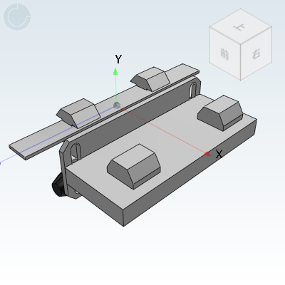 Magnetic buckle for profile installation with strong suction force on the side and four magnetic cores
