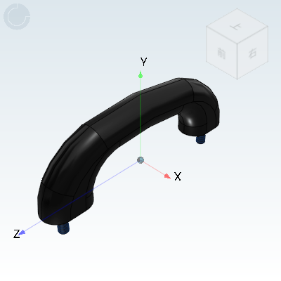 防滑型圆形拉手 外螺纹安装型