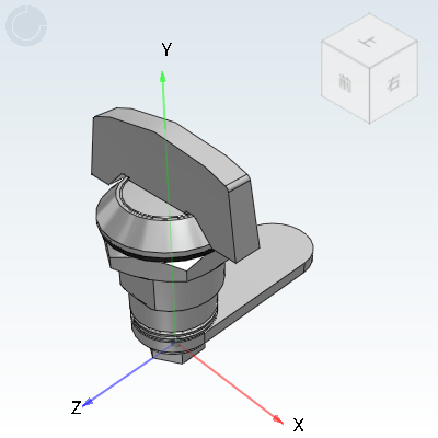中型圆柱锁 T型锁头