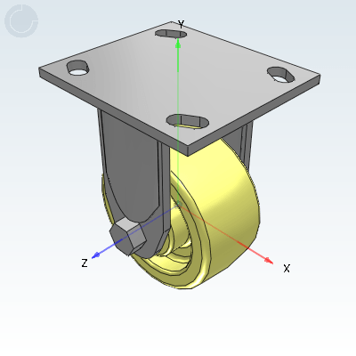 American series heavy-duty casters · Allowable load 220~500kg · Fixed type