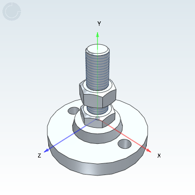 Economy Foot Cup Fixed Adjustment Type With Locating Hole Type Heavy Duty Type